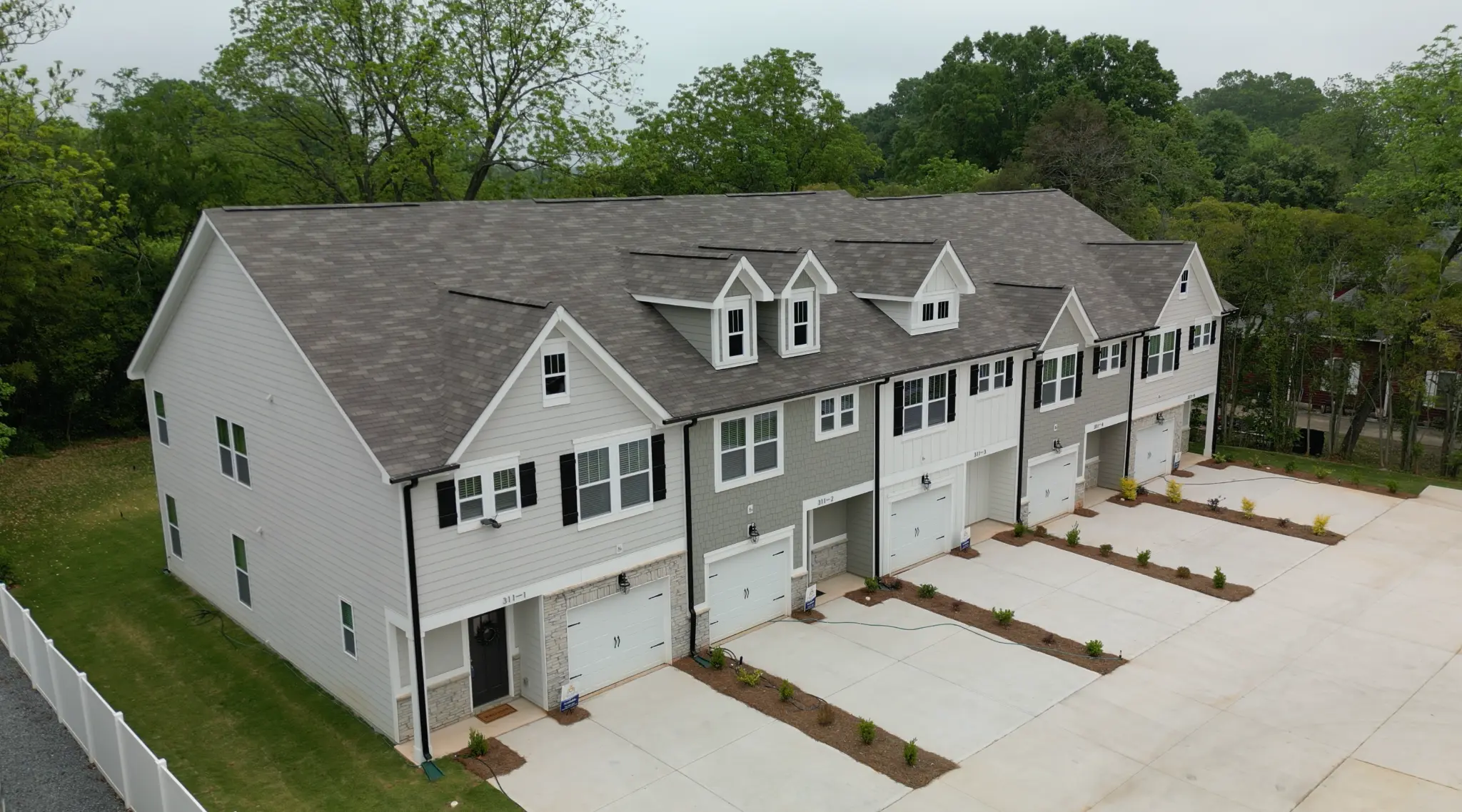 The Towns at Kings Mountain townhomes exterior — new construction in Kings Mountain NC